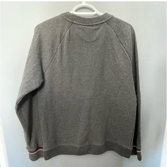 Fila Grey Sweatshirt Small Logo Crewneck Pullover Athletic Streetwear - Picture 4 of 5